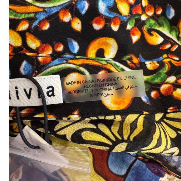 Alice + Olivia Willa Placket Top Size Small - Picture 11 of 15